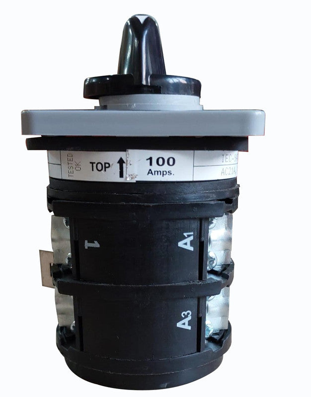 SELVO 100A Cam Operated Rotary Switch Phase Selector 1 Pole 3 Way
