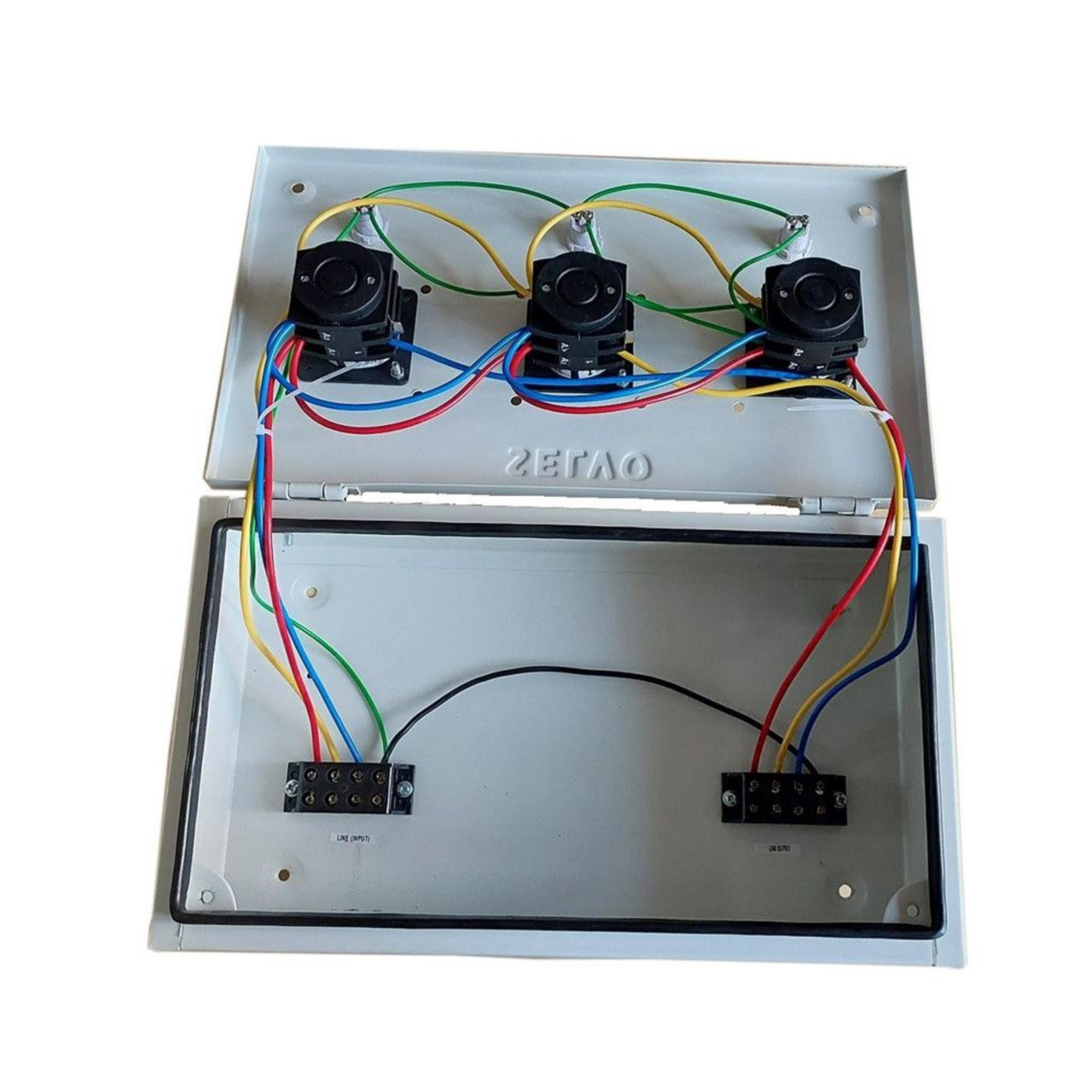 SELVO 32A Three Phase Neutral (TPN) Phase selector Enclosure