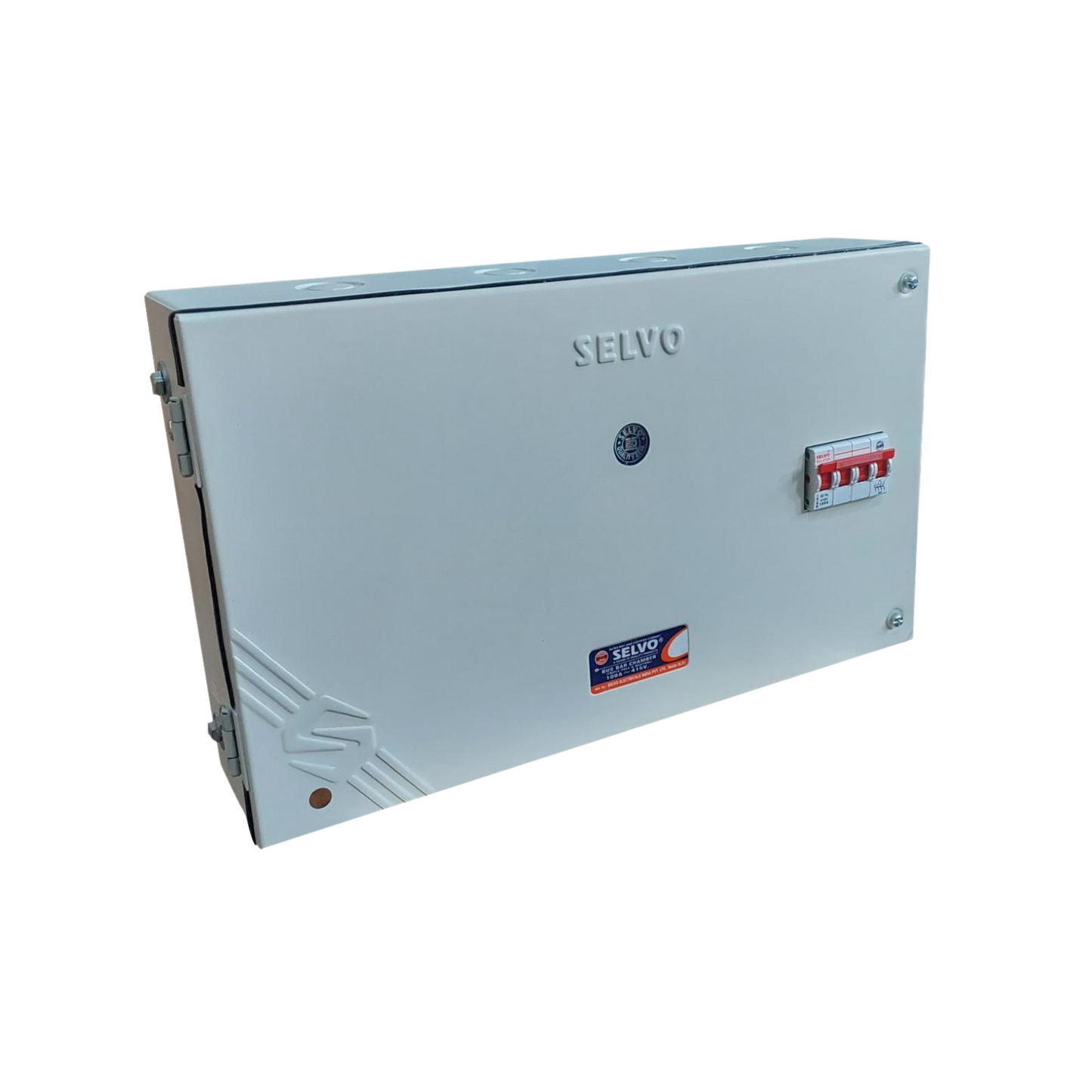 SELVO 100 Amps 415 Volts Busbar chamber board with 100A Four pole Isolator Protection