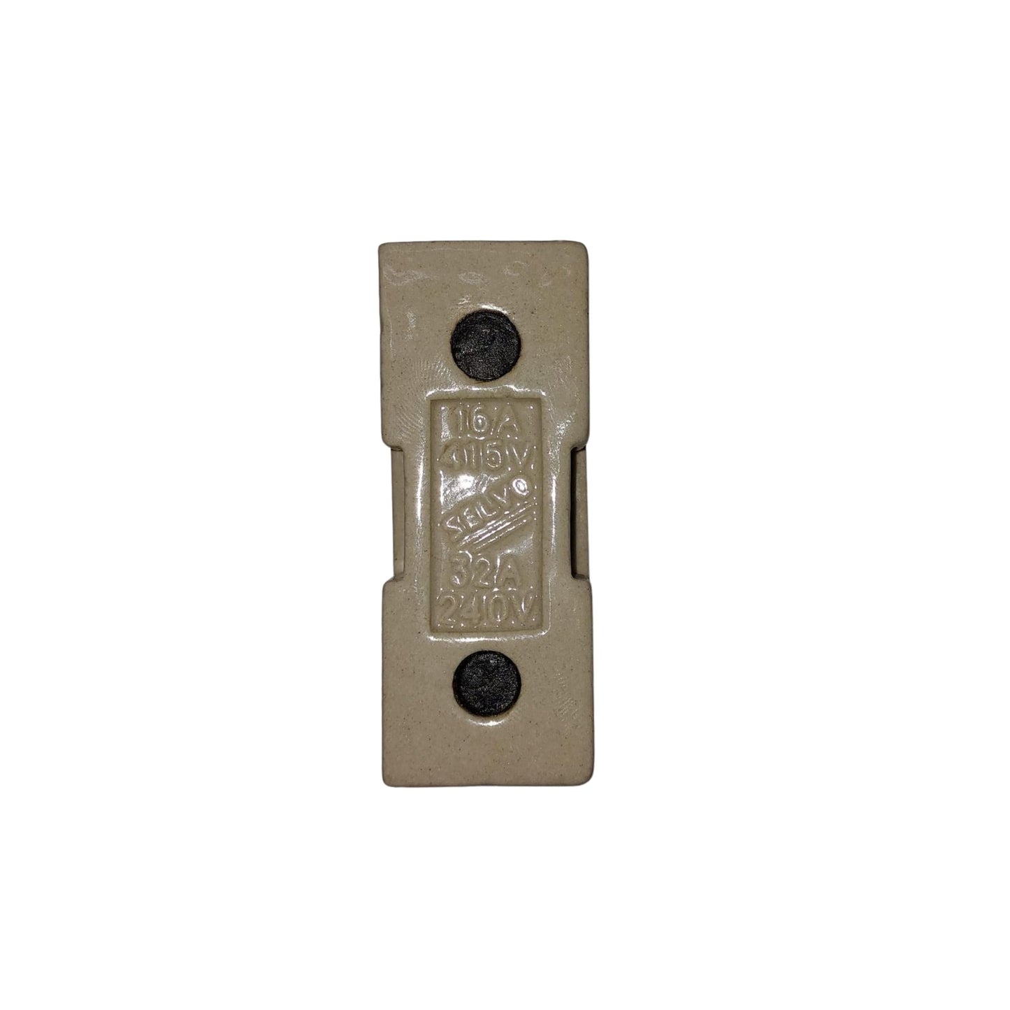 SELVO 16A 415V Porcelain Fuse Units (KITKAT Fuse) (Pack of 3 Pieces)
