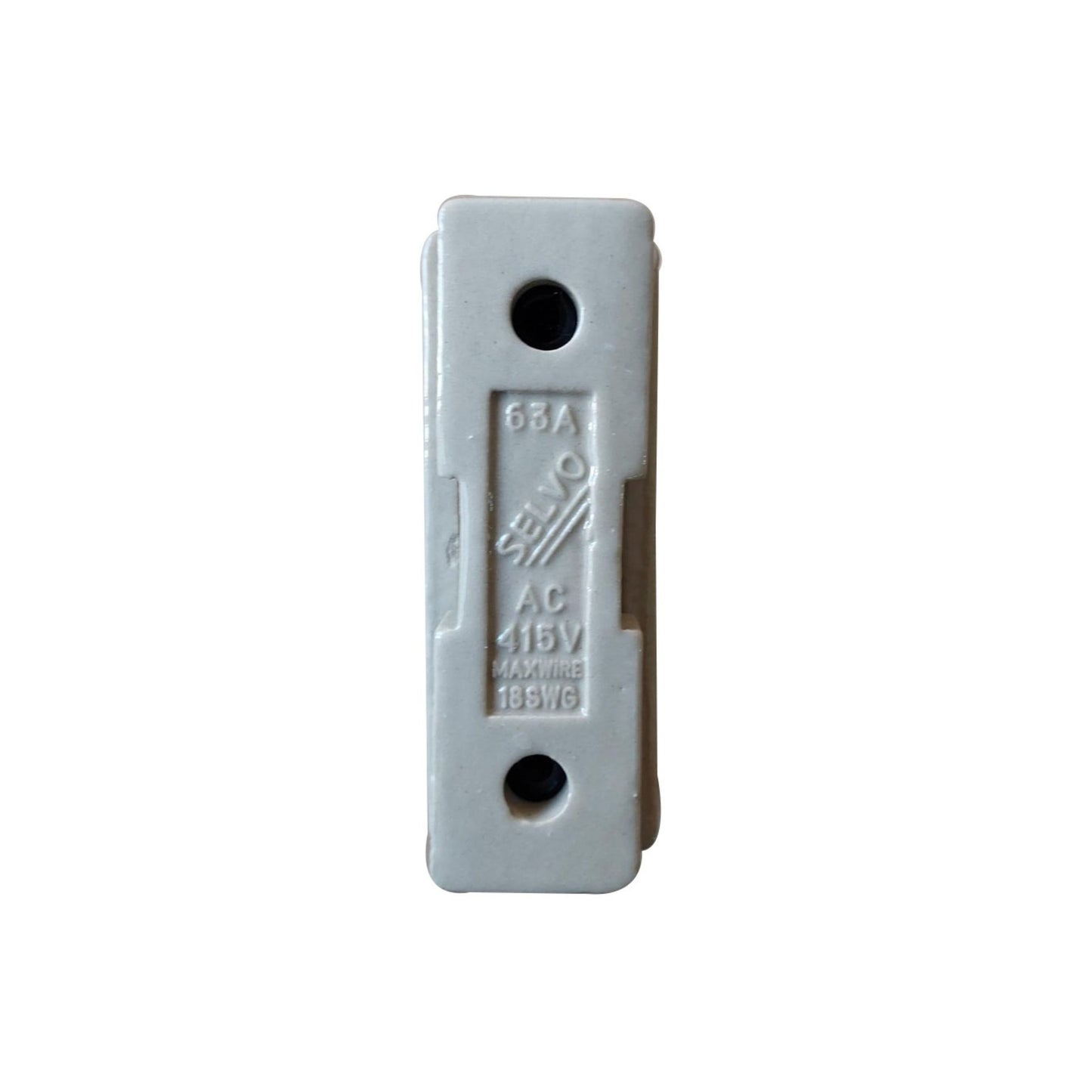 SELVO 63 Amp 415 Volt AC Porcelain Fuse Units (KITKAT FUSE)