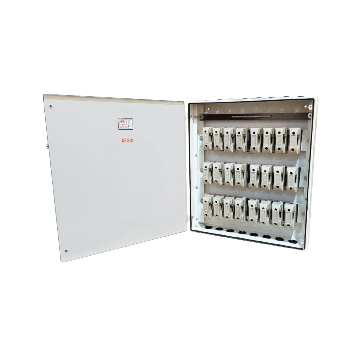 SELVO 63A 8 WAY TPN FUSE DISTRIBUTION BOARD