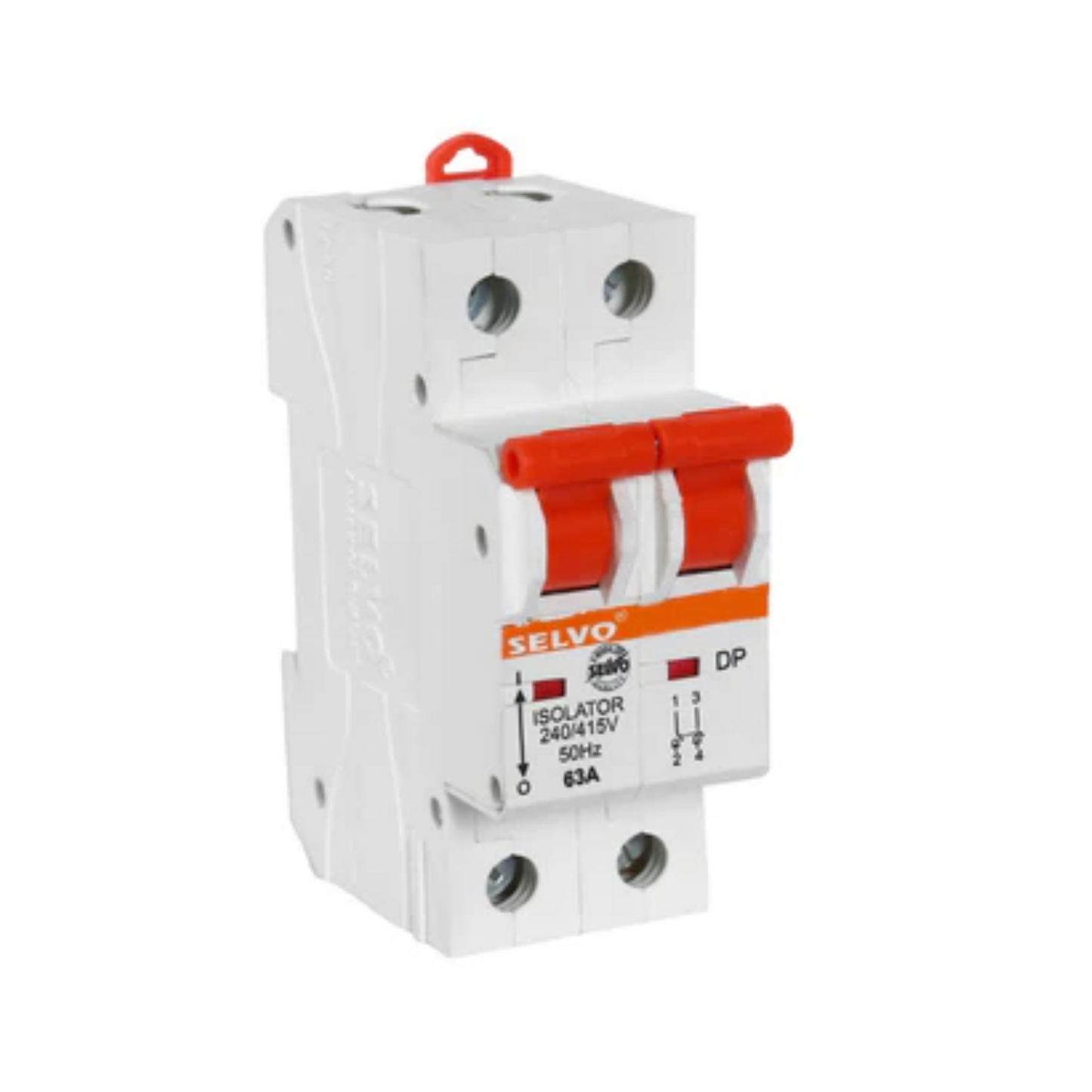 SELVO 63A Double Pole Isolator (Pack of 3)