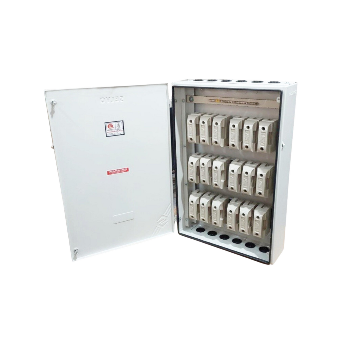 SELVO 63A 6 WAY TPN FUSE DISTRIBUTION BOARD