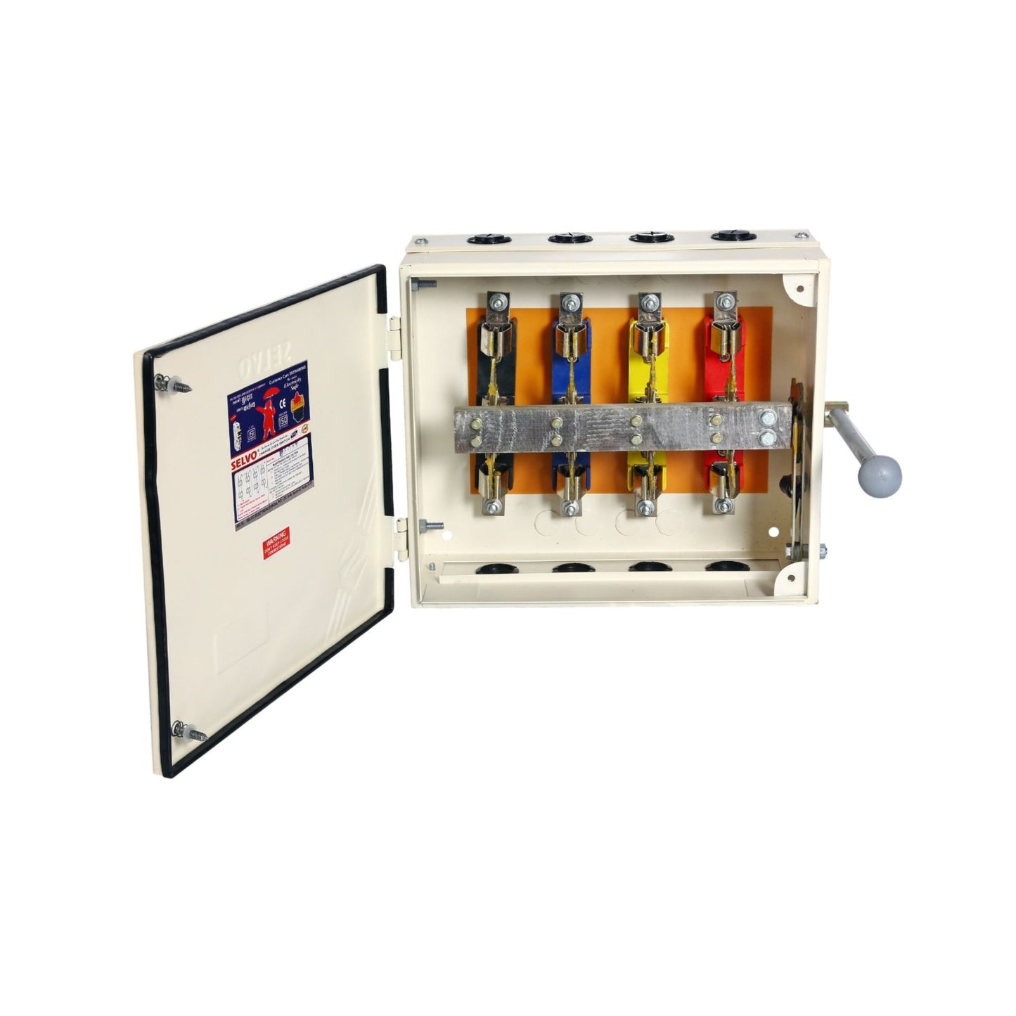 SELVO 100 Amps 415 Volts Offload Four Pole Knife Type Changeover Switch