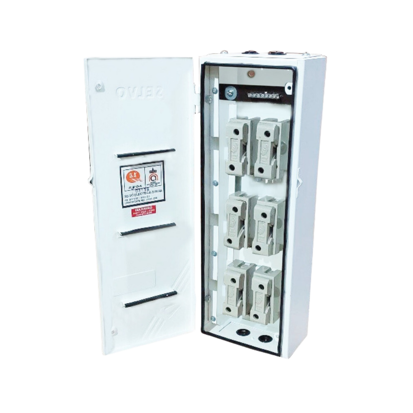 SELVO 32A 2 WAY TPN FUSE DISTRIBUTION BOARD