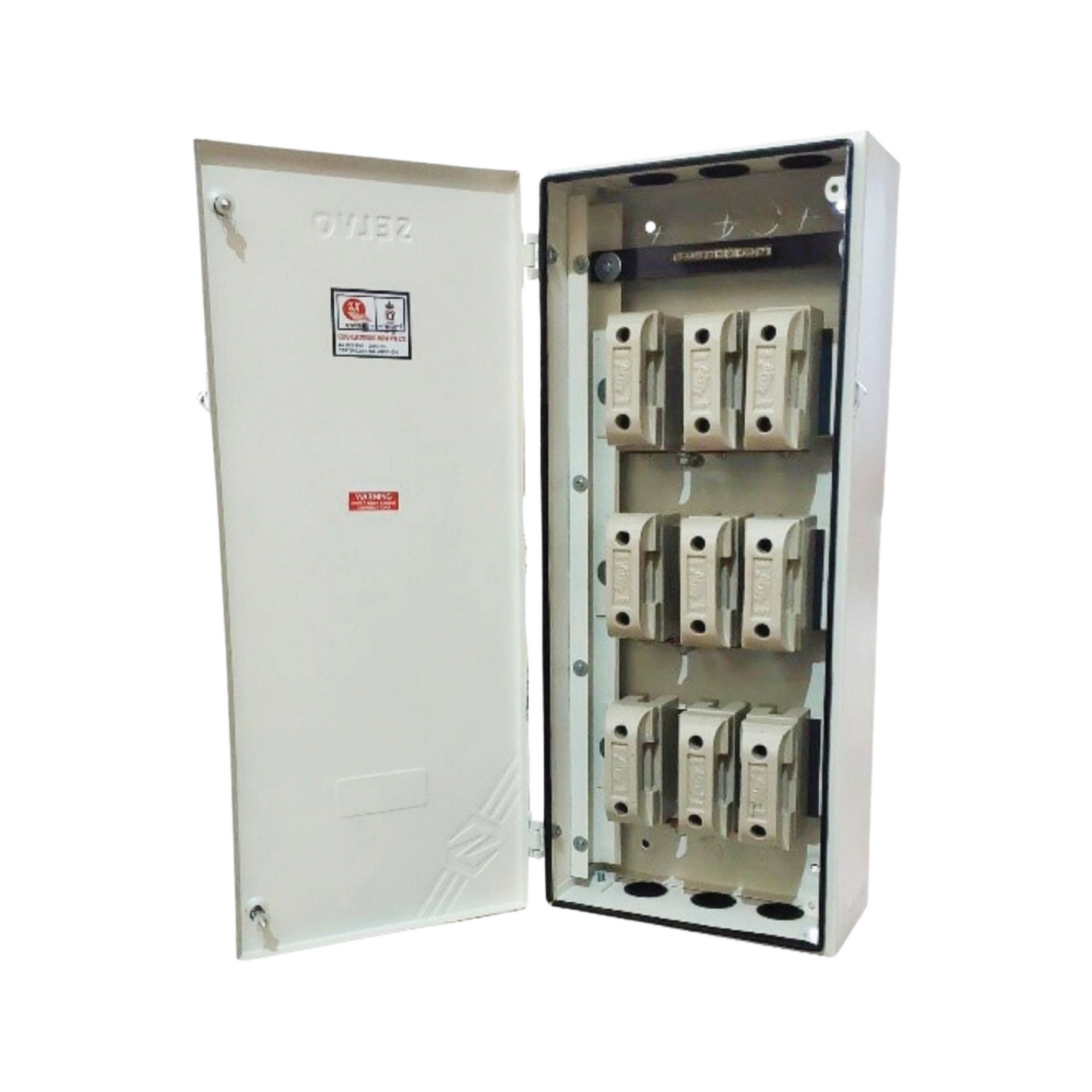 SELVO 63A 3 WAY TPN FUSE DISTRIBUTION BOARD