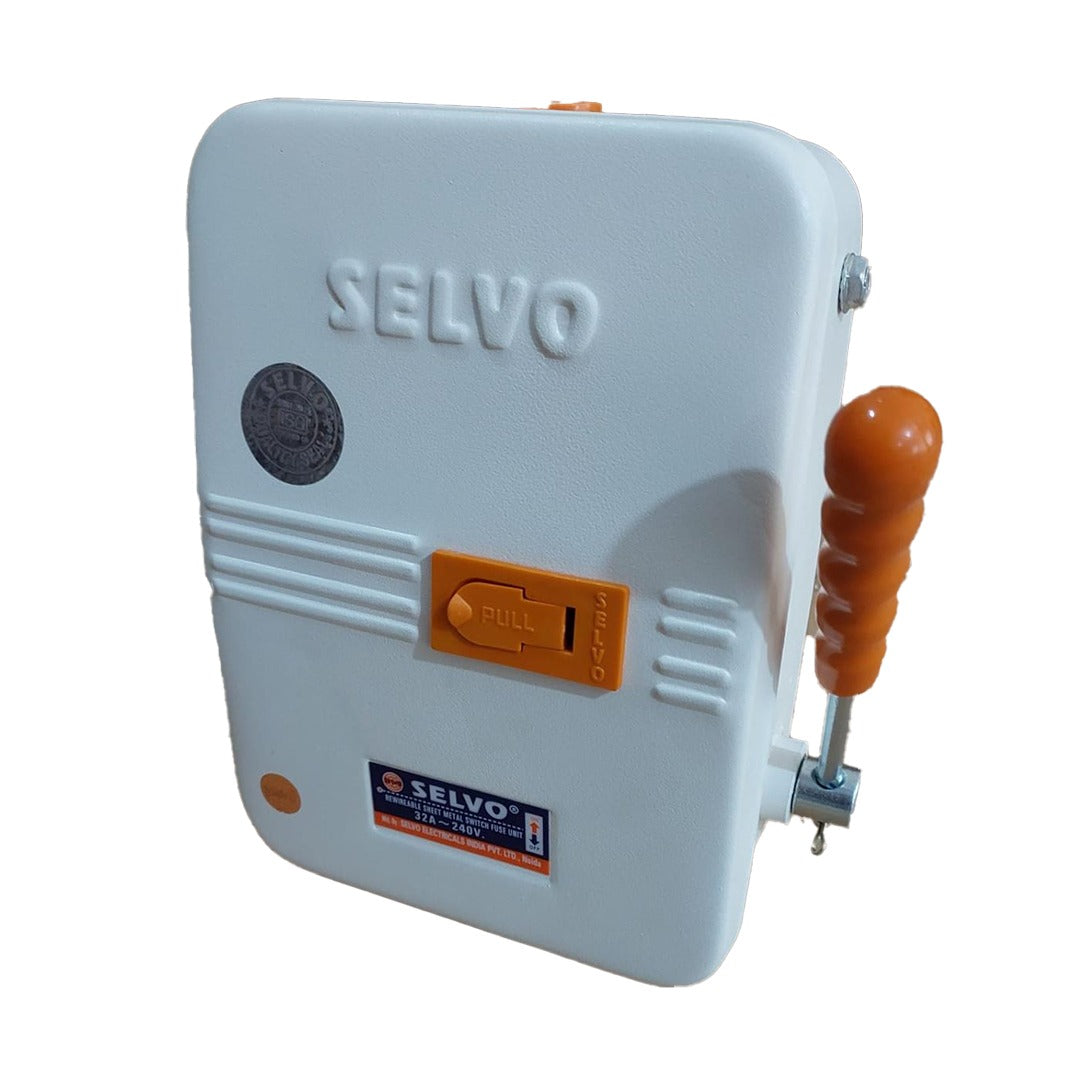 SELVO 32 Amps 240 Volts Double Pole Rewireable Switch fuse units
