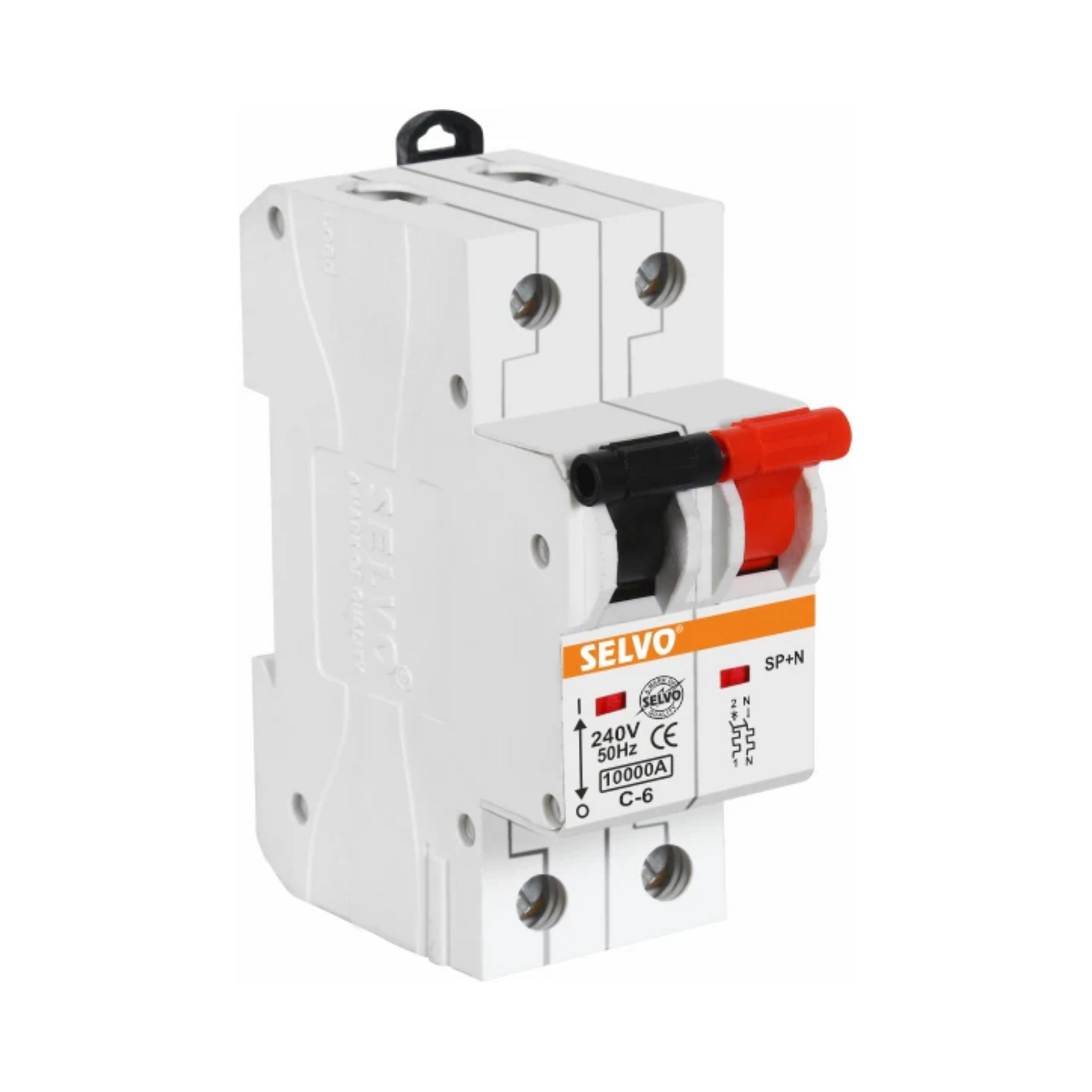 SELVO C-6A Single Pole Neutral (SPN ) MCB