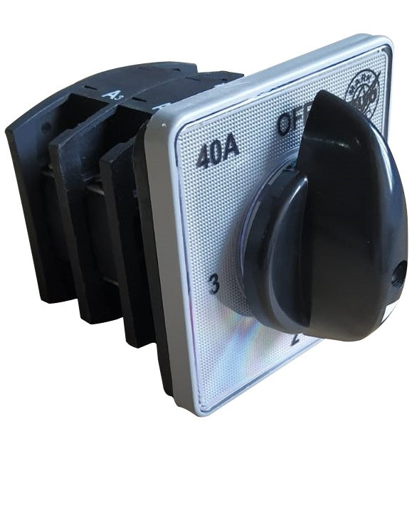 SELVO 40A Cam Operated Rotary Switch Phase Selector 1 Pole 3 Way