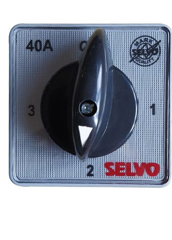 SELVO 40A Cam Operated Rotary Switch Phase Selector 1 Pole 3 Way