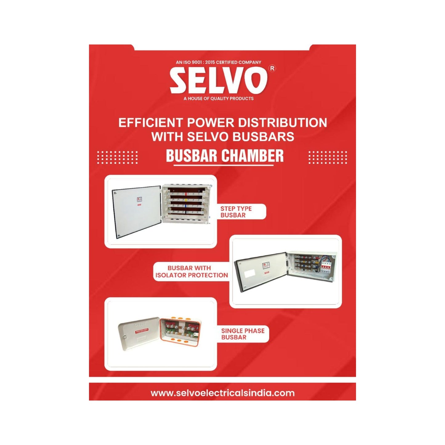 SELVO 400 Amps 415 Volts Step Type Busbar Chamber Box