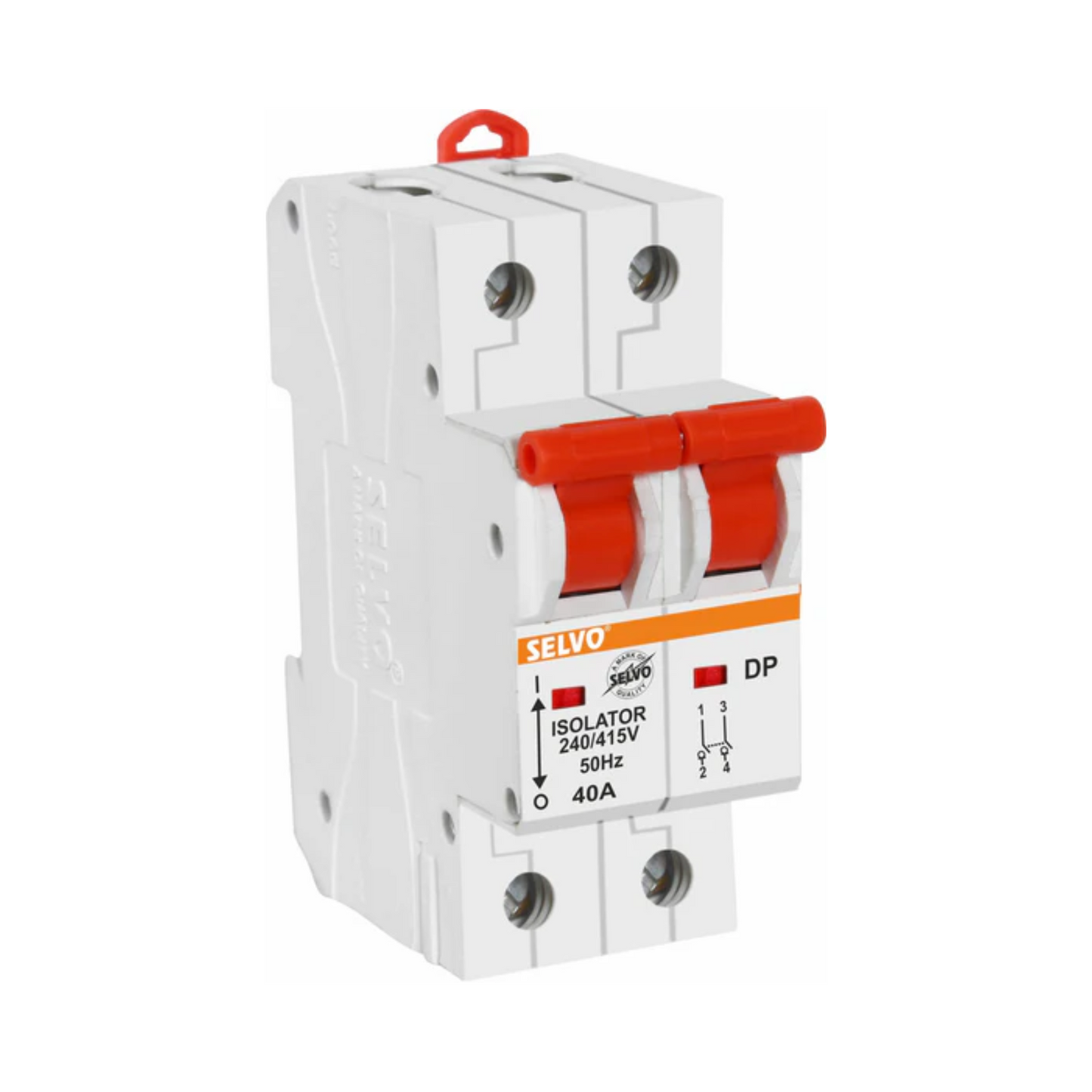 SELVO 40A Double Pole Isolator