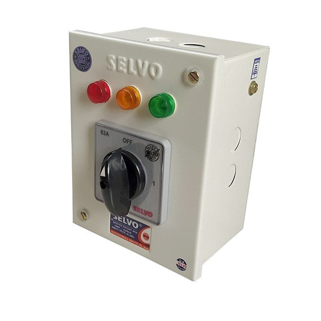 SELVO 63A Single Pole Neutral (SPN) Phase Selector Enclosure