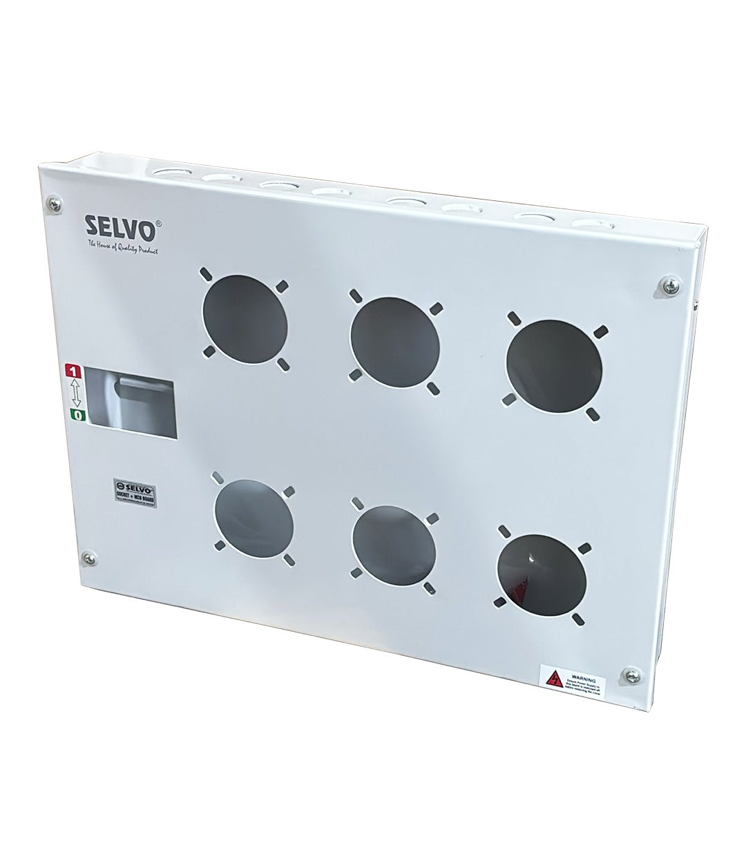 SELVO 6 SOCKET +1 MCB Slot Industrial plug socket Distribution board