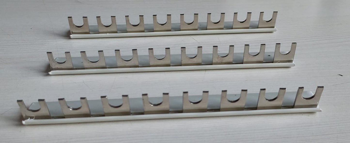 SELVO 8 WAY MCB FORK TYPE COPPER BUSBAR WITH PVC SHELL ( PACK OF 24 )