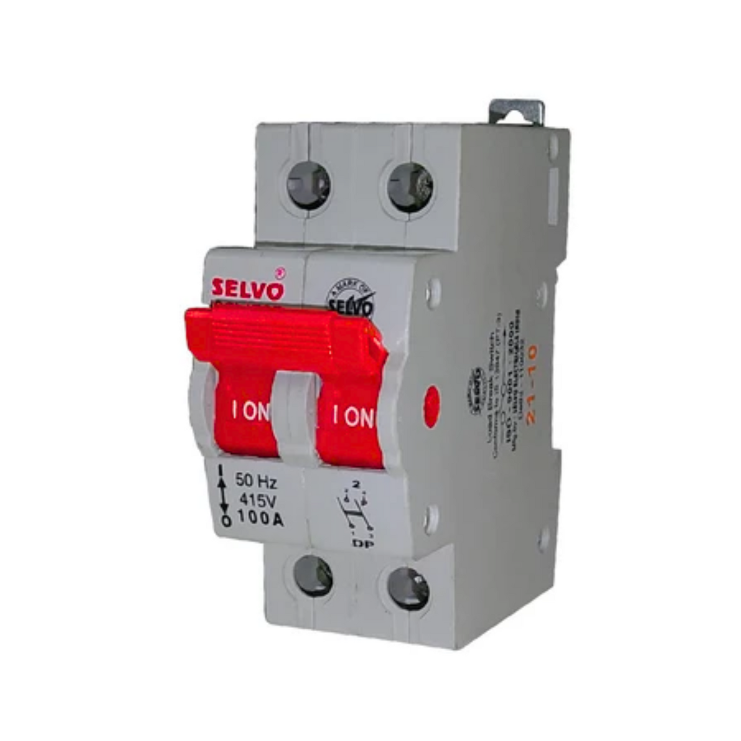Selvo 100A DOUBLE POLE ISOLATOR (Pack of 3)