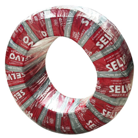 SELVO 1.5 Sqmm 3 Core 100 MTR Copper Round Cable | FR PVC Insulated Flexible Electrical Wire | 3 Core 1.5 SQ.MM copper Cable for Home & Industrial Wiring