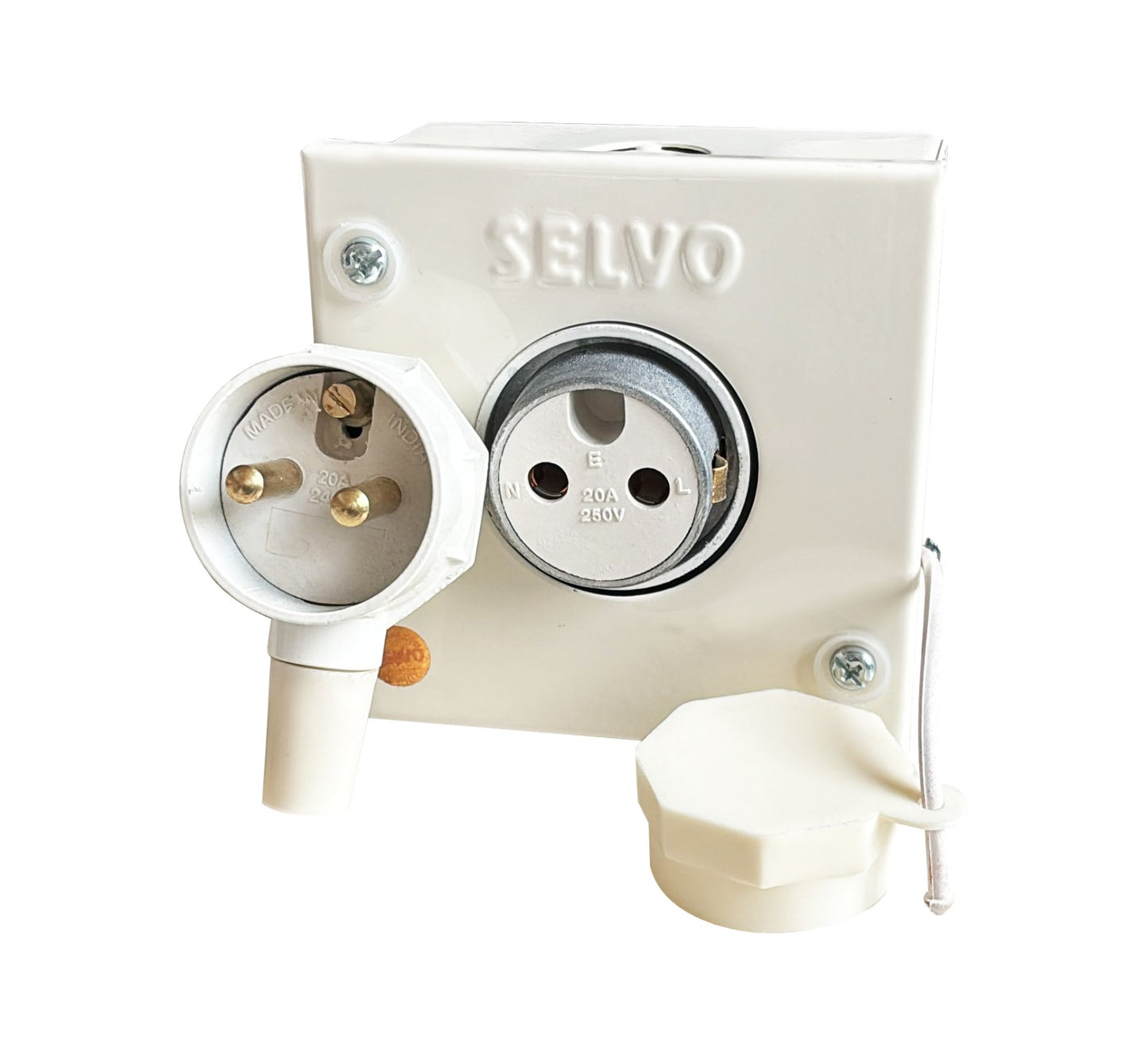 SELVO 20A SPN PLUG & SOCKET SET ENCLOSURE