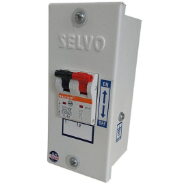 SELVO 2 Pole Metal Box & C-63A SPN MCB