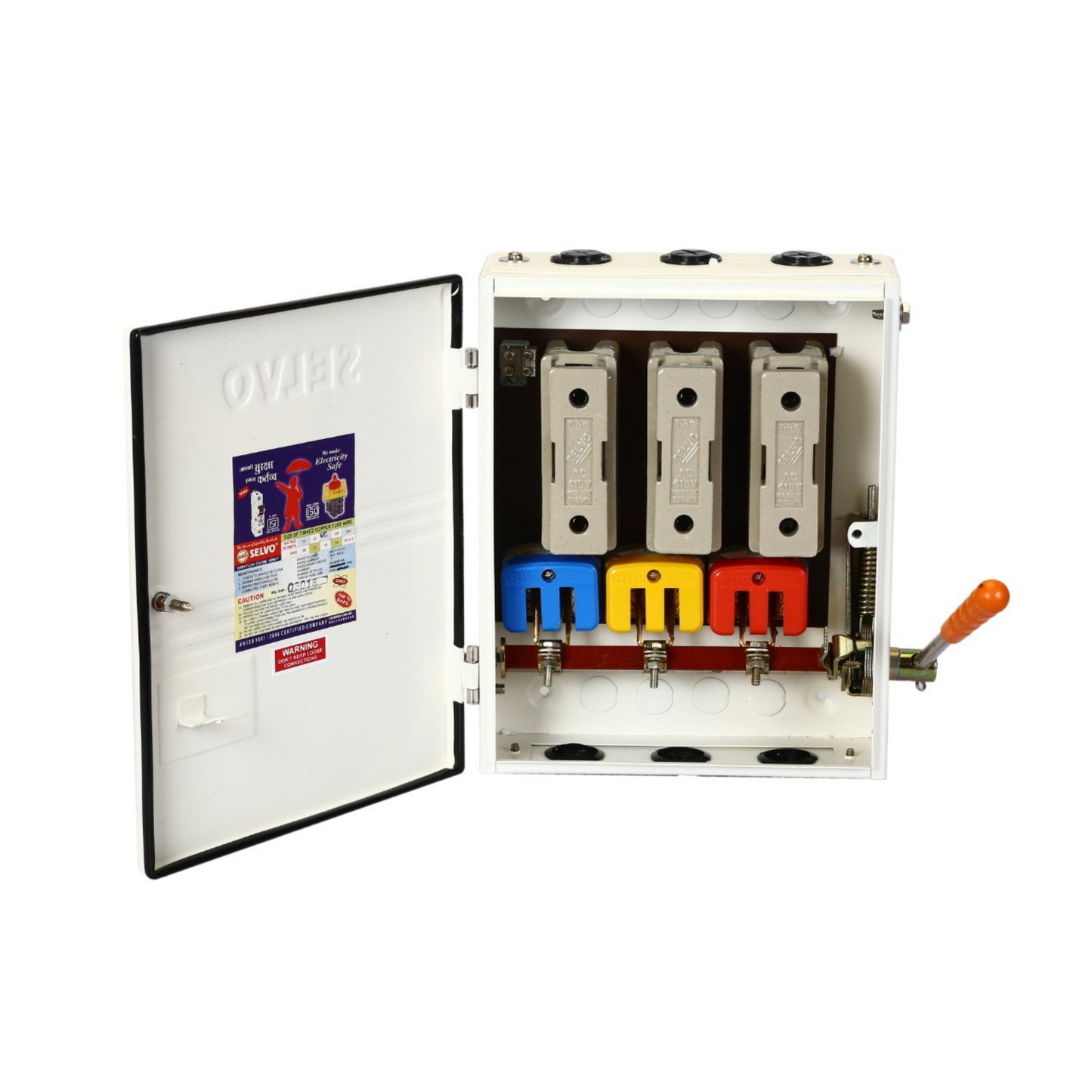 SELVO 63A 415 Volts TPN Rewireable Switch fuse units