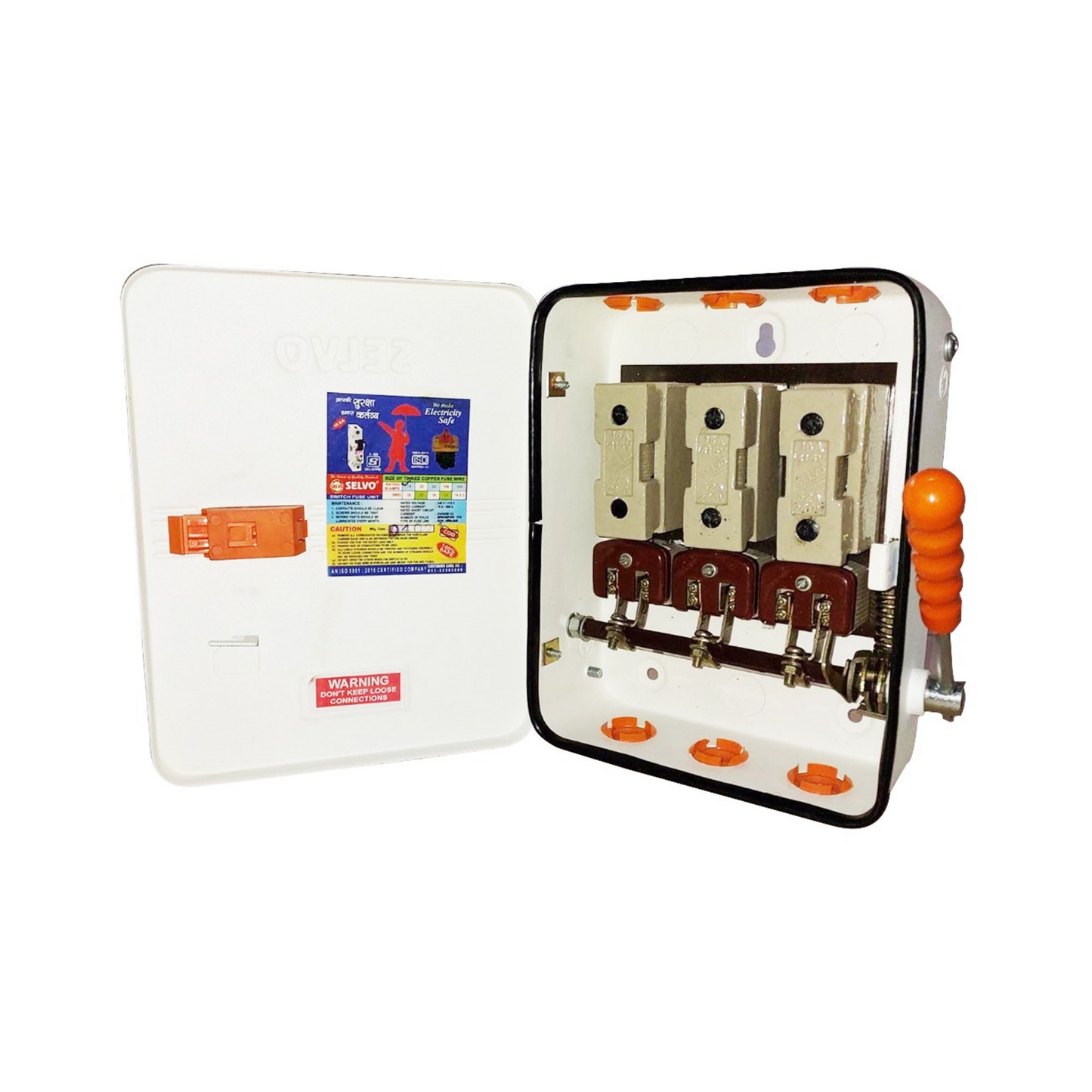 SELVO 16A 415 Volts TPN Rewireable Switch fuse units