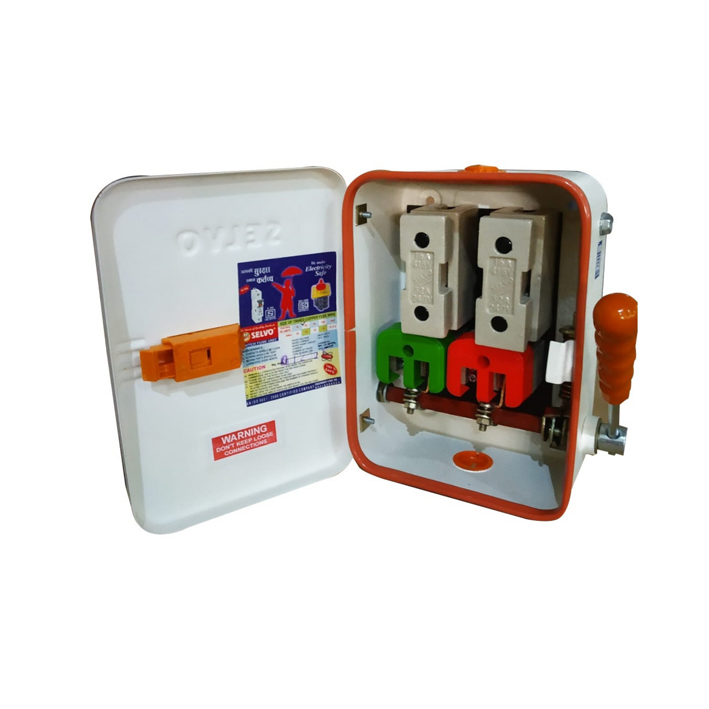 SELVO 32 Amps 240 Volts Double Pole Rewireable Switch fuse units
