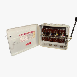 SELVO 16A 415V Offload Four Pole Changeover Switch | 4 Pole Manual Changeover | Heavy Duty Copper Contacts | For 3 Phase Power Supply | Industrial & Commercial Use