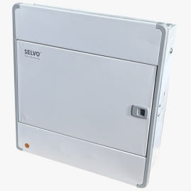 SELVO 6 Way TPN Sun Series Distribution Board | Metal Double Door MCB Panel Board | Heavy Duty Powder Coated Electrical Distribution Box for Industrial & Commercial Use