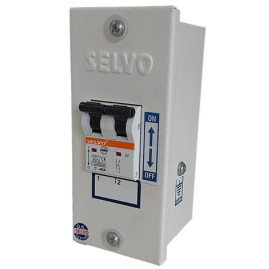 2 Pole Metal Box & C-63A DOUBLE POLE MCB