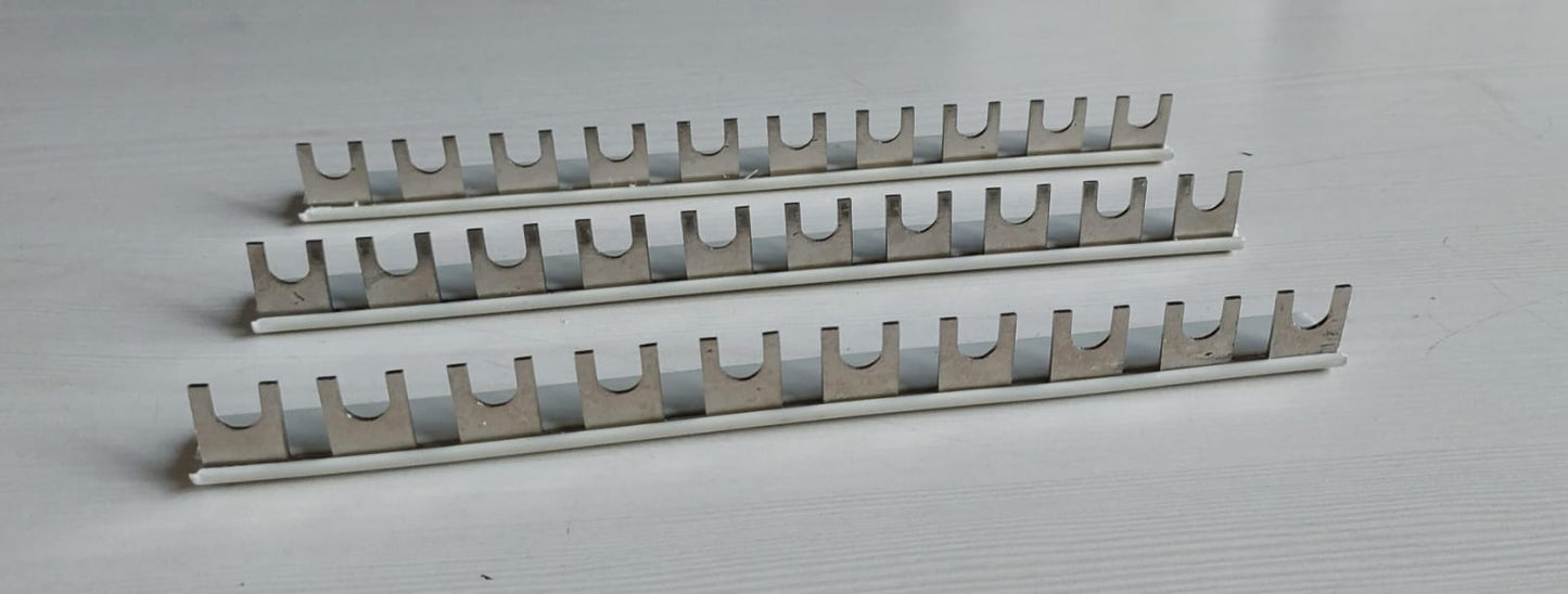 SELVO 10 WAY MCB FORK TYPE COPPER BUSBAR WITH PVC SHELL ( PACK OF 24 )