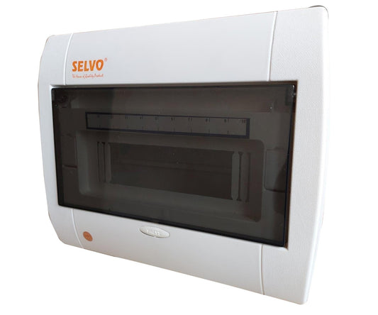 SELVO 10 WAY SPN Whiteline MCB Distribuion Board