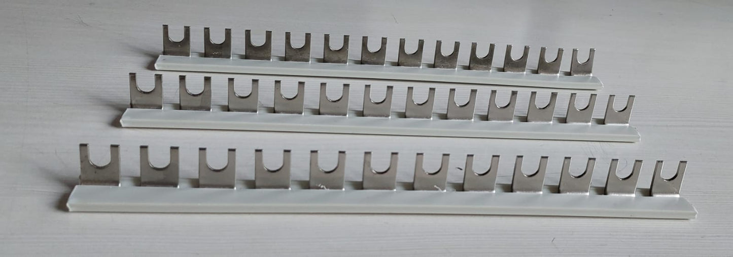 SELVO 12 WAY MCB FORK TYPE COPPER BUSBAR WITH PVC SHELL ( PACK OF 24 )