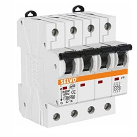 SELVO 6A C CurveFour Pole MCB