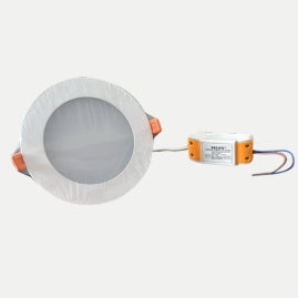 SELVO 12W LED Round Panel Light, Slim Recessed Ceiling Downlight | Warm White 2700K | Energy Efficient False Ceiling Light for Home, Office, Kitchen & Bedroom