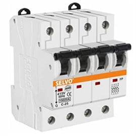 SELVO 6A C CurveFour Pole MCB