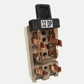 SELVO 32A 2 Pole Double Throw Knife Copper Changeover Switch with ABS Cover & Porcelain Base | Manual DPDT Power Transfer Switch | Heavy Duty Electrical Switch for Home & Industrial Use