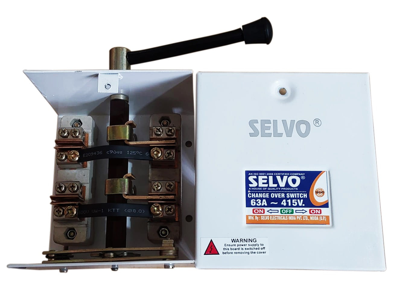 SELVO 63 Amps Double Pole L.T. Type Mini Changeover Switches