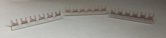 SELVO 6 WAY MCB FORK TYPE COPPER BUSBAR WITH PVC SHELL ( PACK OF 24 )