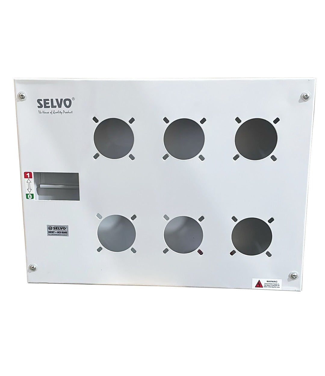 SELVO 6 SOCKET +1 MCB Slot Industrial plug socket Distribution board
