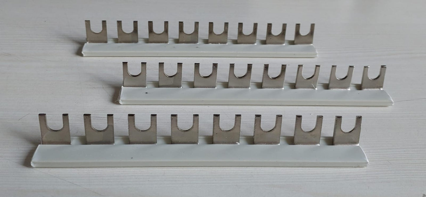 SELVO 8 WAY MCB FORK TYPE COPPER BUSBAR WITH PVC SHELL ( PACK OF 24 )