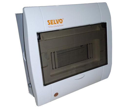 SELVO 8 WAY SPN Whiteline MCB Distribuion Board