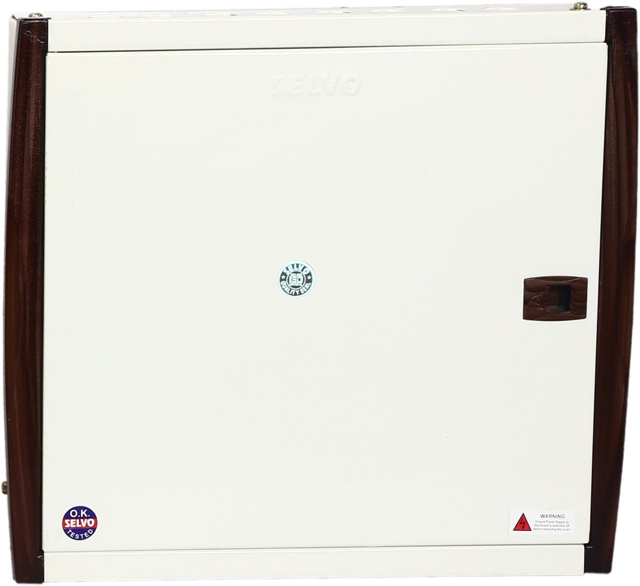 SELVO 8 Way TPN Double Door MCB Distribution Board