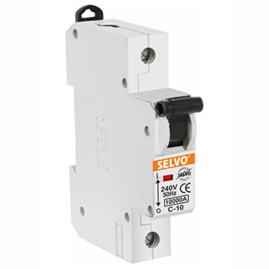 SELVO C-6A CURVE Single Pole MCB (PACK OF 2)