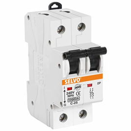 SELVO 20A C CURVE Double Pole MCB