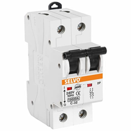 SELVO 20A C CURVE Double Pole MCB