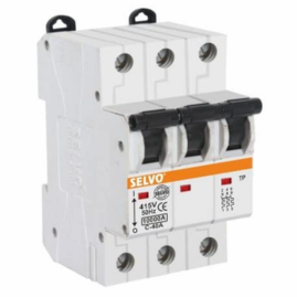 SELVO 6A C Curve Three Pole MCB