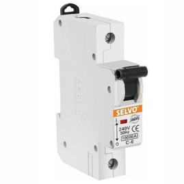 SELVO C-6A CURVE Single Pole MCB (PACK OF 2)