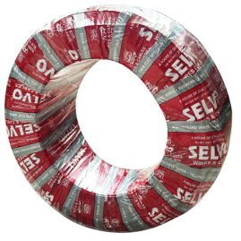 SELVO 1.5 Sqmm 2 Core 100 MTR Length Copper Cable | 100 MTR FR PVC Insulated Flexible Electrical Wire | Single Phase Power Cable for Home & Industrial Wiring