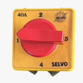 SELVO 40A Cam Operated Rotary Switch Phase Selector 1 Pole 4 Way